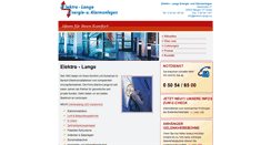 Desktop Screenshot of elektro-lange.eu
